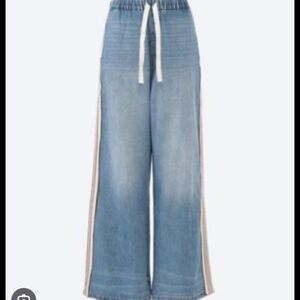 Kloke Relaxed Denim with Stripe down leg. Medium